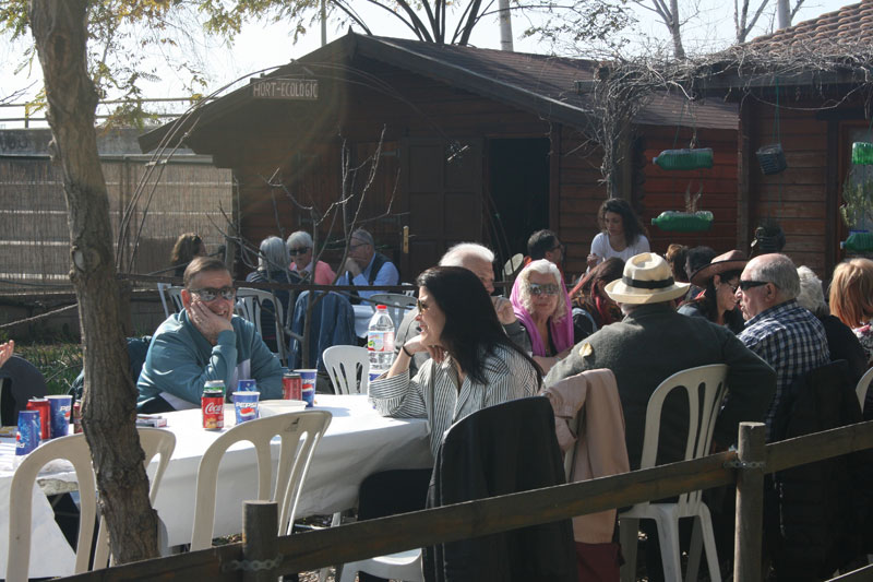 Calçotada popular en la Escola de Natura de Mare Terra